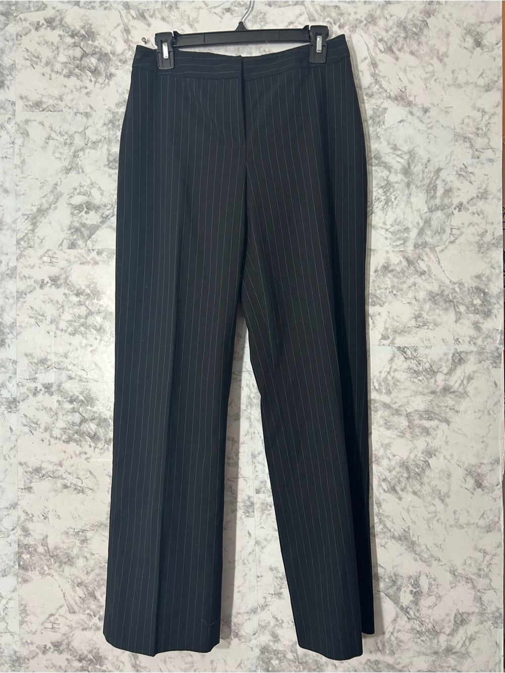 Jones New York Black Pinstripe Straight-Leg Dress Pants
59